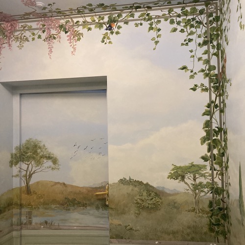 Peinture décorative dans un manoir